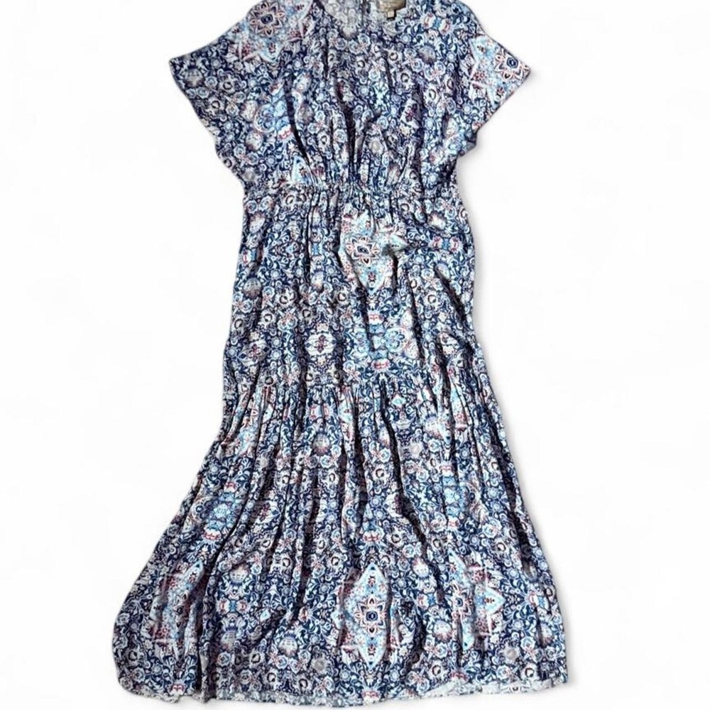 Anthropology Whimsical Floral Flowy Ethereal Prairie Cottage Core Dress Womens 6